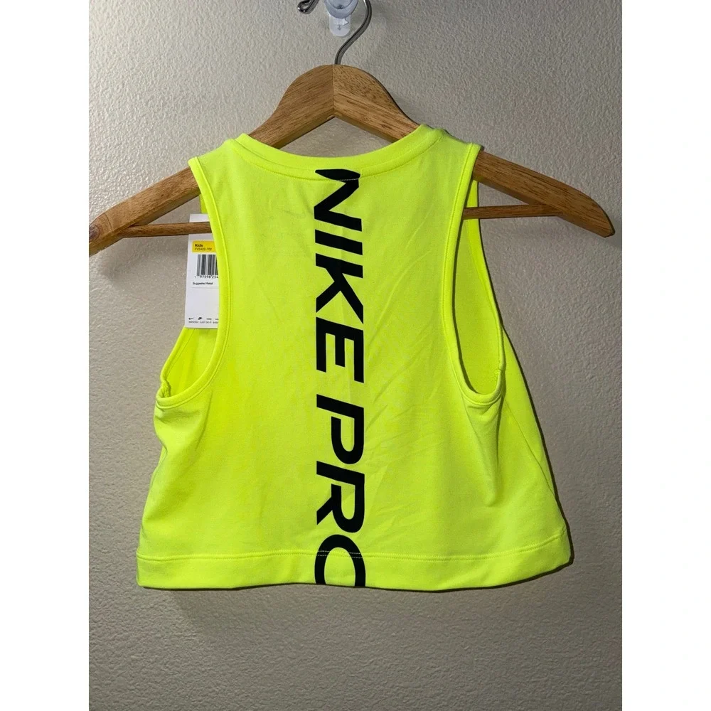 NEW Girls Nike Pro Cropped Tank Top Size Small